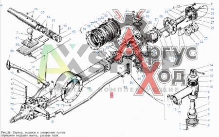 131-3003052 Тяга рулевая поперечная в сборе